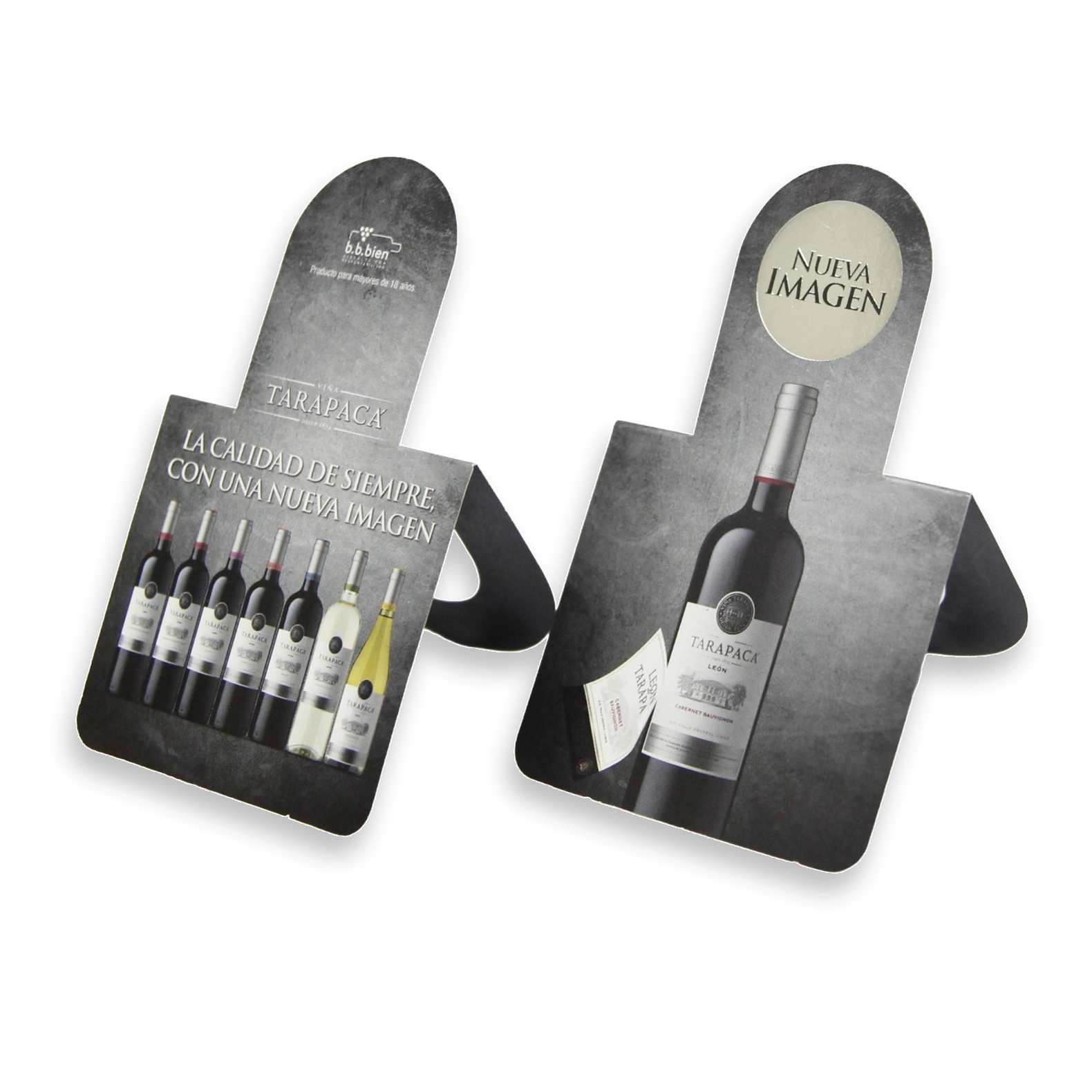 Exhibidor de punto de venta POP Tarapacá - Diseño estructural y fabricación digital en Santiago